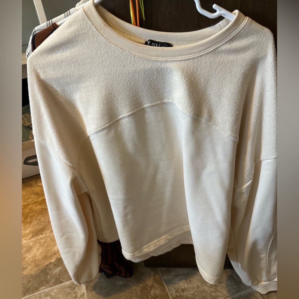 Cream sweater